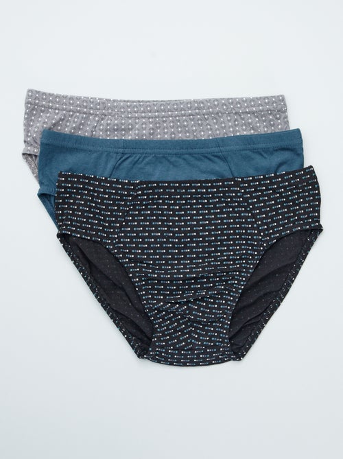 Lote de 3 cuecas para homem estampadas - Kiabi