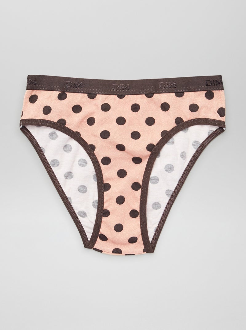 Lote de 3 cuecas para menina da 'DIM' BEGE - Kiabi