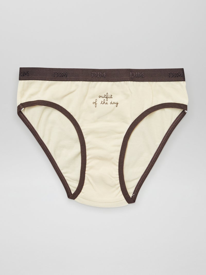 Lote de 3 cuecas para menina da 'DIM' BEGE - Kiabi