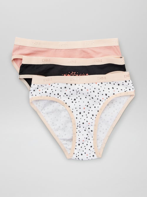 Lote de 3 cuecas para menina da 'DIM' - Kiabi