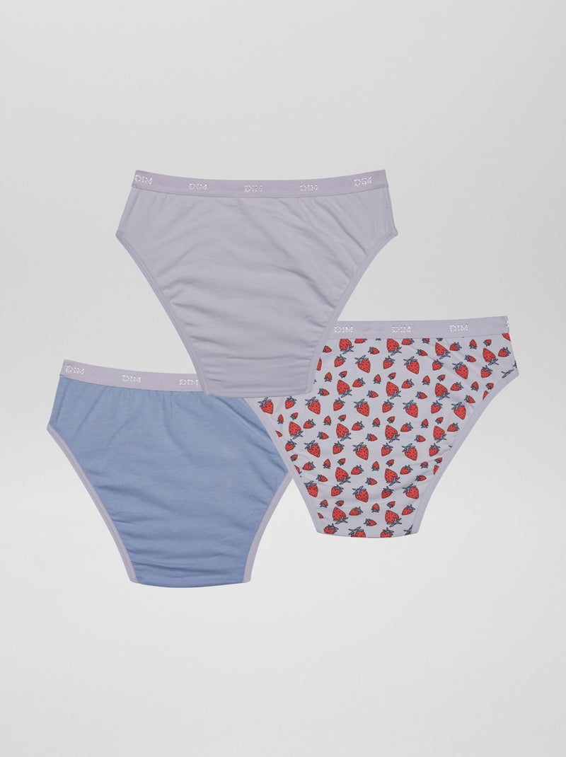 Lote de 3 cuecas para menina da 'DIM' VIOLETA - Kiabi