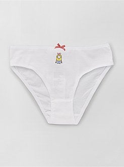 Lote de 3 cuecas para menina 'Os Mínimos' - Kiabi