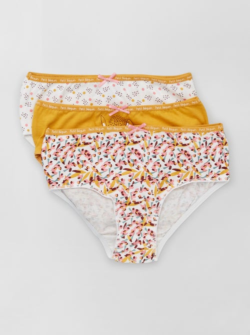 Lote de 3 cuecas para menina 'Petit Béguin' - Kiabi
