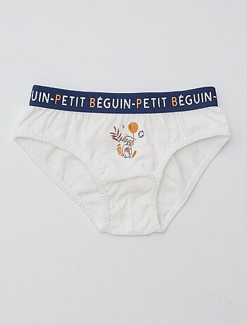 Lote de 3 cuecas para menino 'Petit Béguin'