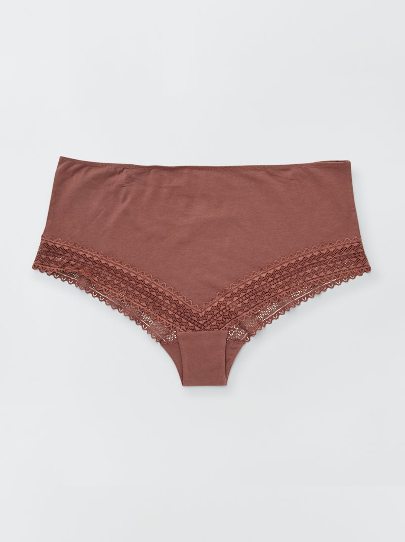 Lote de 3 cuecas para mulher BEGE - Kiabi