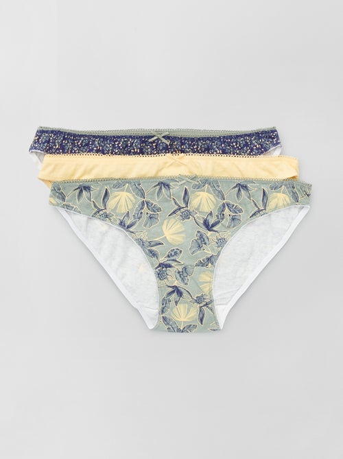 Lote de 3 cuecas para mulher de fantasia - Kiabi