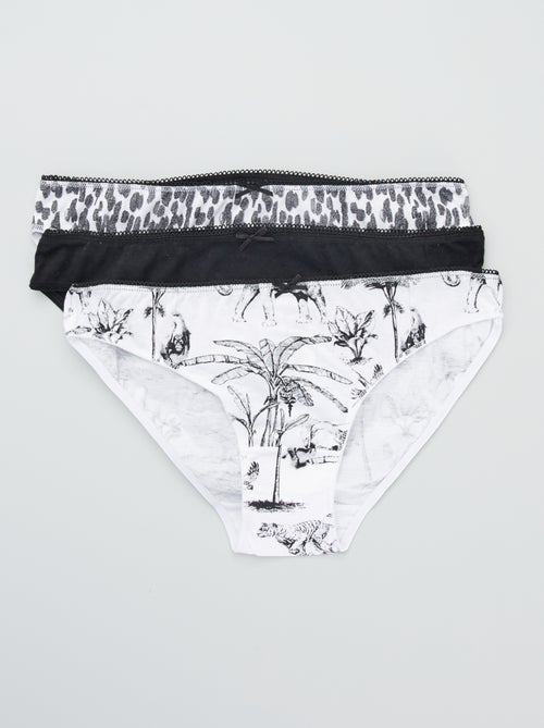 Lote de 3 cuecas para mulher de fantasia - Kiabi