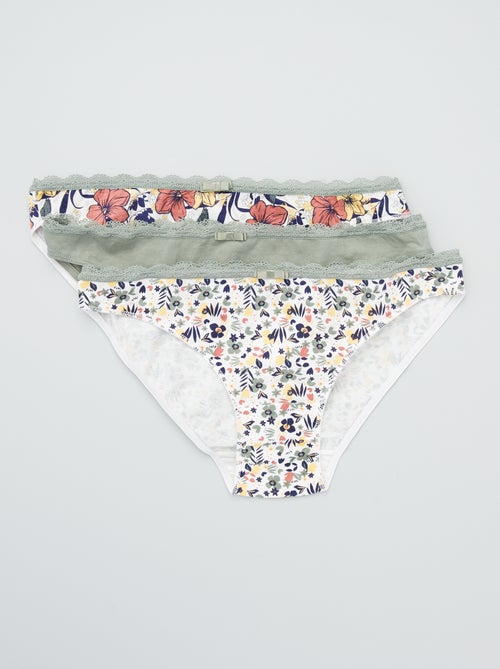 Lote de 3 cuecas para mulher de fantasia - Kiabi