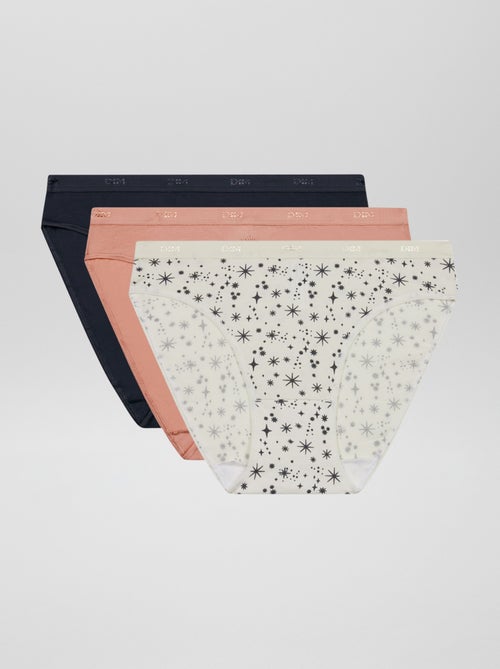 Lote de 3 cuecas para mulher 'Dim' - Kiabi