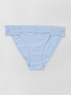 Lote de 3 cuecas para mulher em jersey - Kiabi