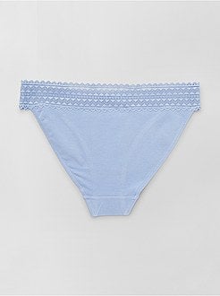 Lote de 3 cuecas para mulher em jersey - Kiabi