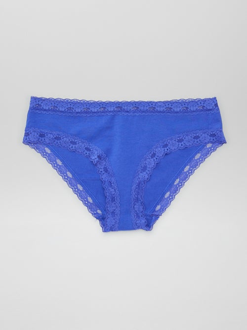 Lote de 3 cuecas para mulher em renda - Kiabi