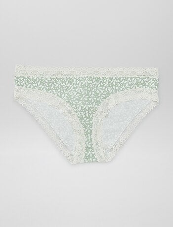 Lote de 3 cuecas para mulher em renda