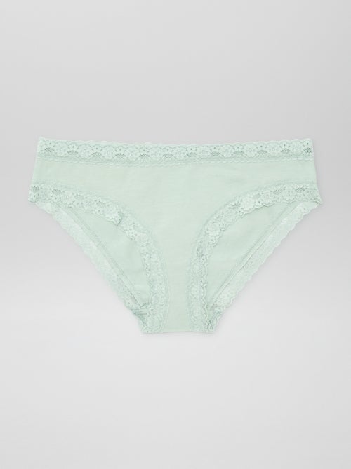 Lote de 3 cuecas para mulher em renda - Kiabi