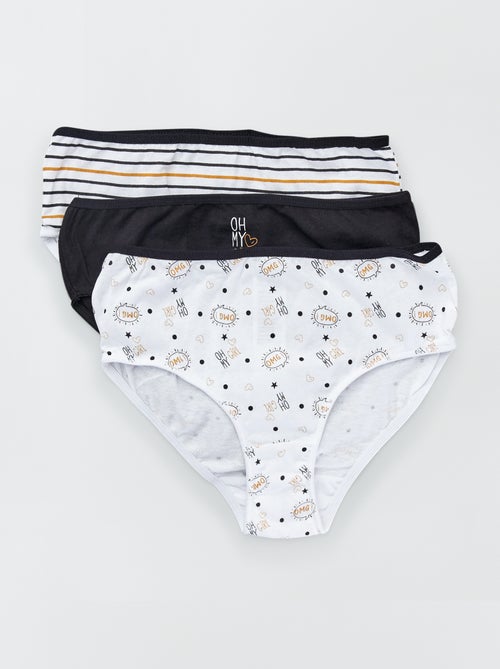 Lote de 3 cuecas para mulher - Kiabi