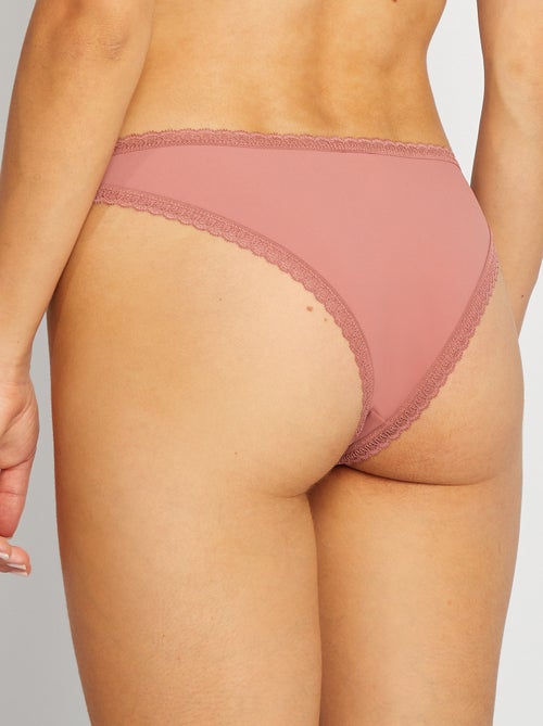 Lote de 3 cuecas para mulher invisíveis - Kiabi