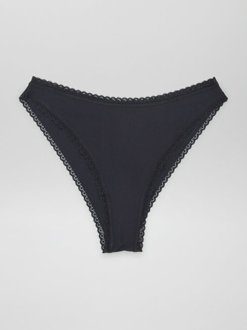 Lote de 3 cuecas para mulher invisíveis - Kiabi