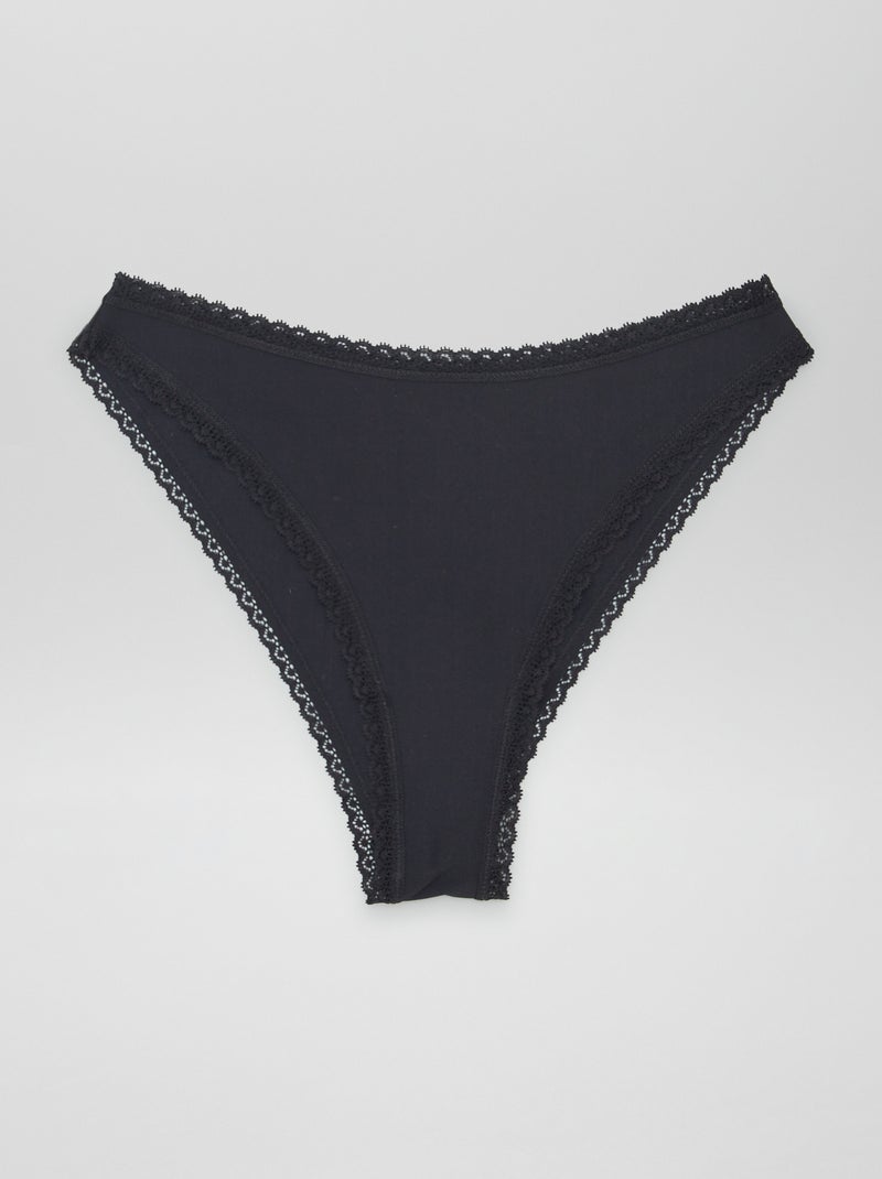 Lote de 3 cuecas para mulher invisíveis BEGE - Kiabi