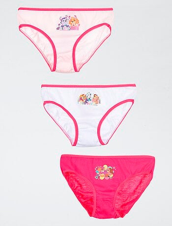 Lote de 3 cuecas para mulher 'Patrulha Pata'