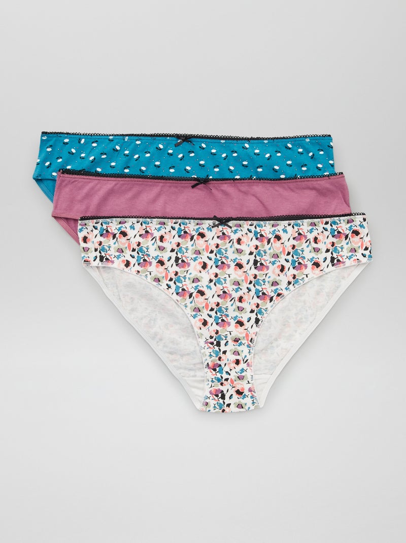 Lote de 3 cuecas para mulher 'Petit Béguin' BEGE - Kiabi