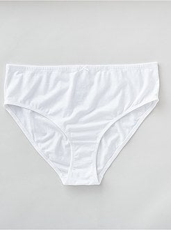 Lote de 3 cuecas para mulher ricas em algodão - Kiabi