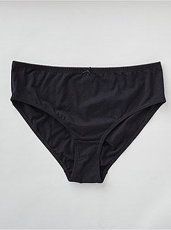 Lote de 3 cuecas para mulher ricas em algodão - Kiabi