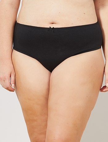 Lote de 3 cuecas para mulher ricas em algodão - Kiabi