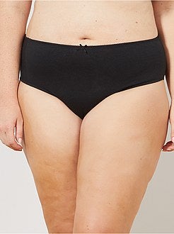 Lote de 3 cuecas para mulher ricas em algodão - Kiabi