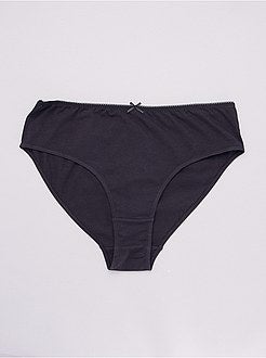 Lote de 3 cuecas para mulher ricas em algodão - Kiabi