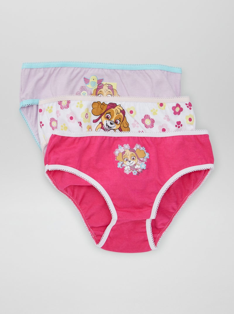 Lote de 3 cuecas 'Patrulha Pata' VIOLETA - Kiabi