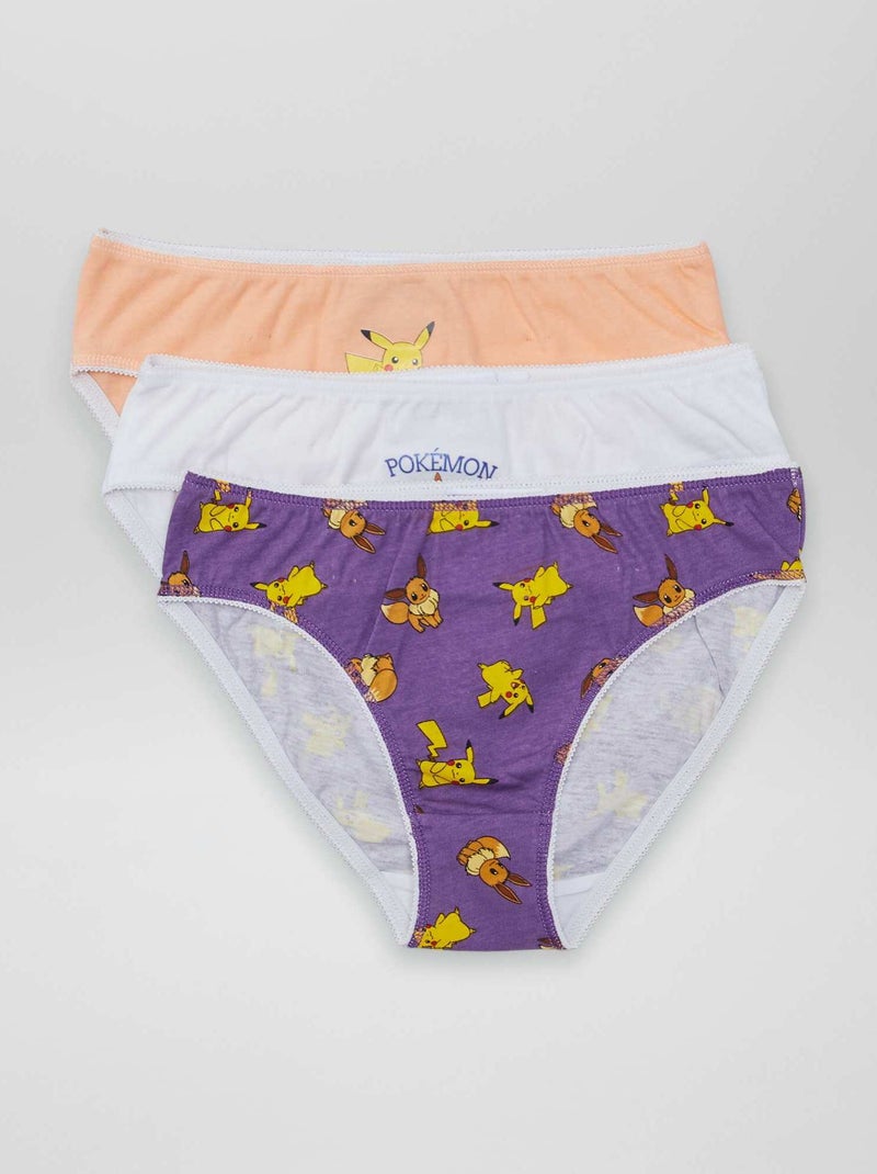 Lote de 3 cuecas 'Pokémon' BRANCO - Kiabi