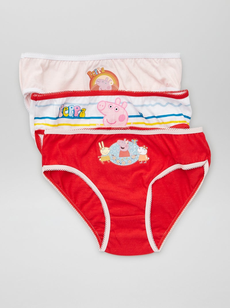 Lote de 3 cuecas 'Porquinha Peppa' ROSA - Kiabi