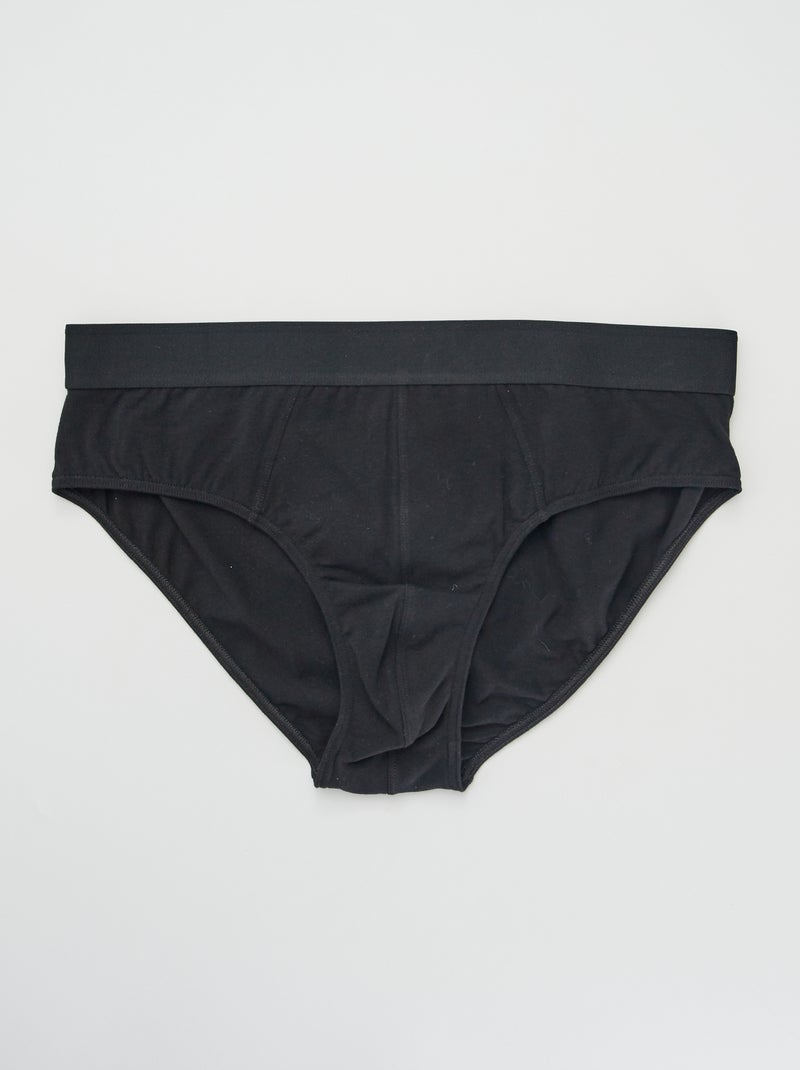 Lote de 3 cuecas PRETO - Kiabi