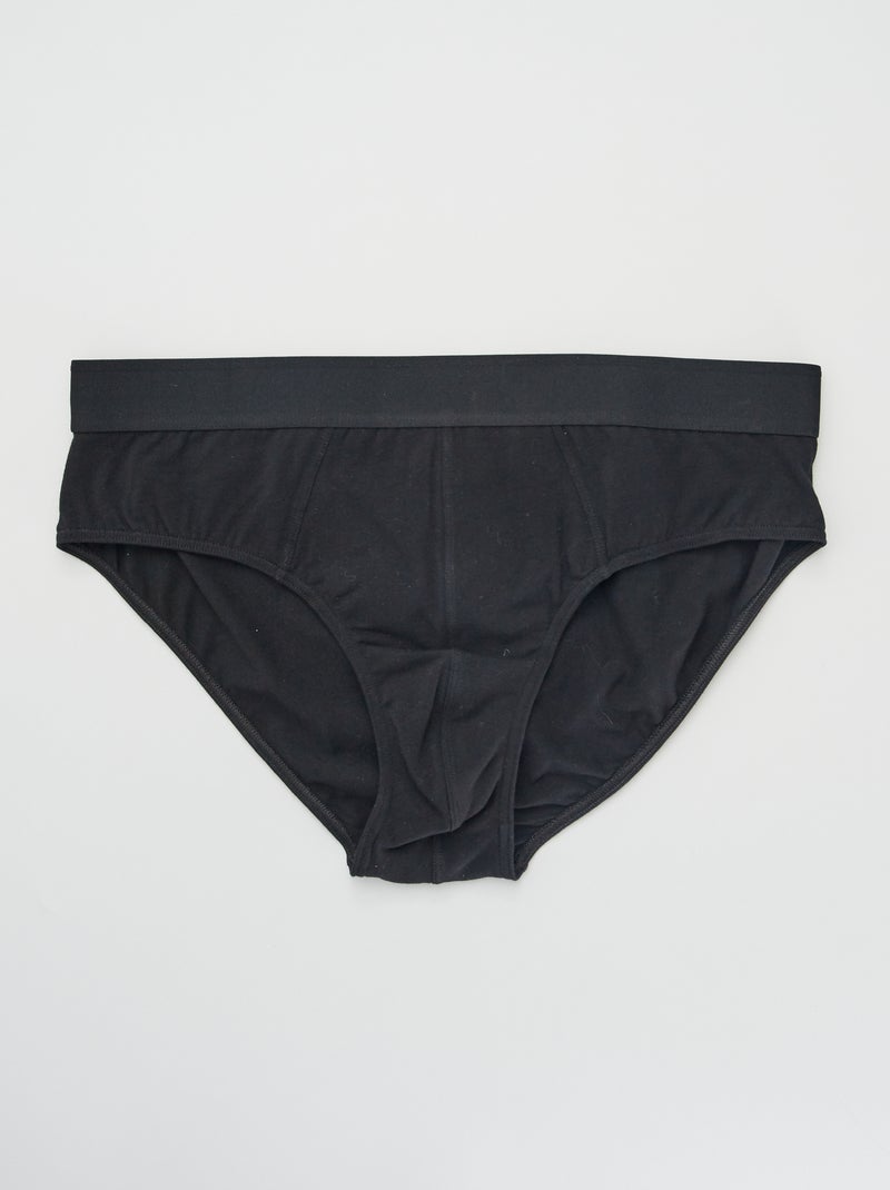 Lote de 3 cuecas PRETO - Kiabi