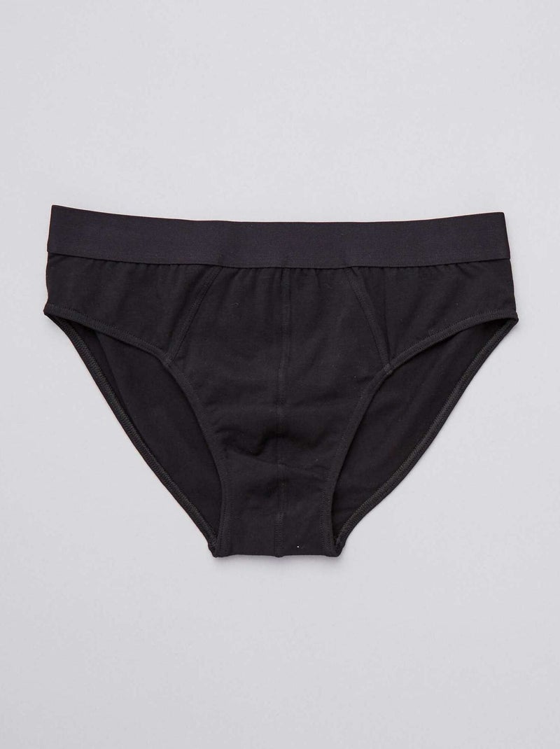 Lote de 3 cuecas PRETO - Kiabi