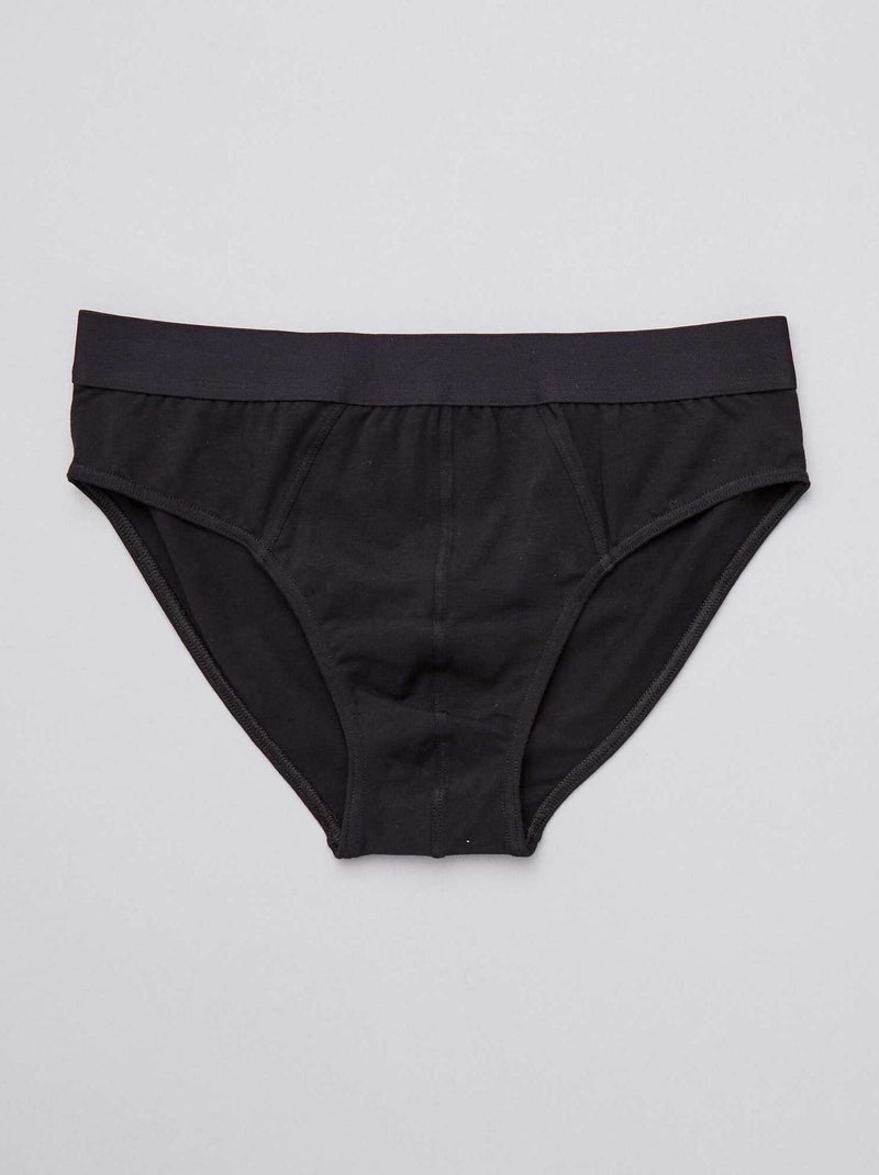 Lote de 3 cuecas PRETO - Kiabi