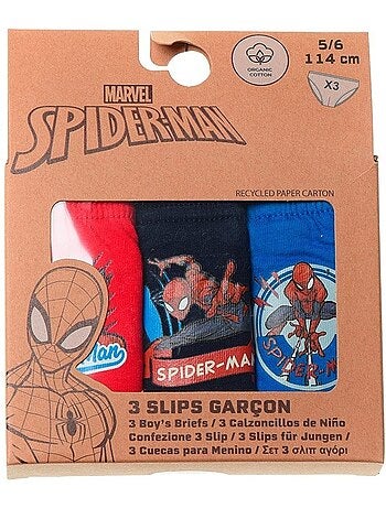 Lote de 3 cuecas spiderman menino | licença oficial