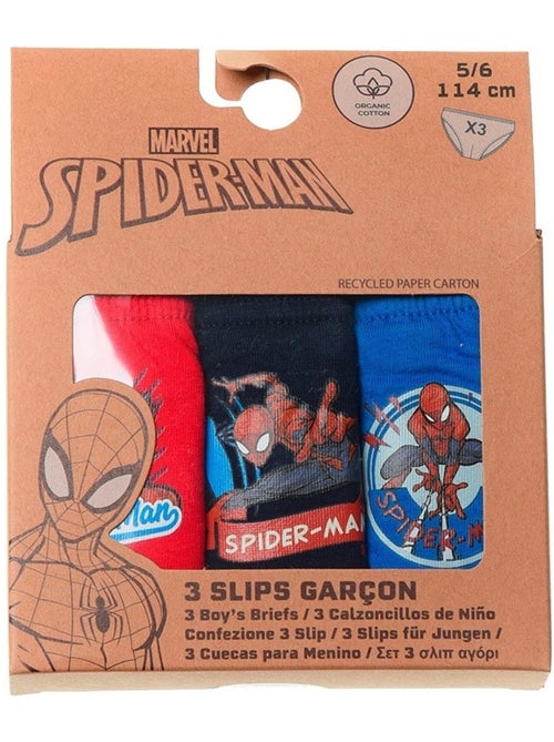 Lote de 3 cuecas spiderman menino | licença oficial - Kiabi Lote de 3 cuecas spiderman menino | licença oficial - Kiabi