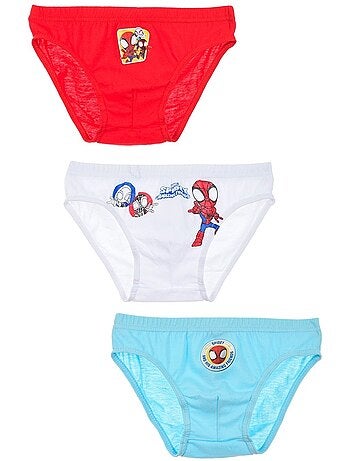 Lote de 3 cuecas spidey menino | licença oficial