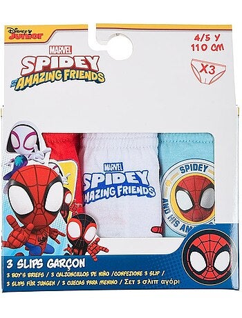 Lote de 3 cuecas spidey menino | licença oficial