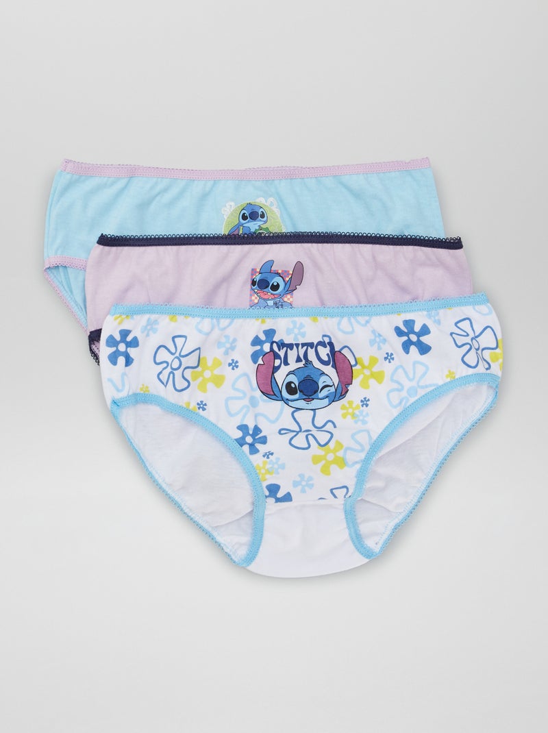 Lote de 3 cuecas 'Stitch' da 'Disney classics' AZUL - Kiabi