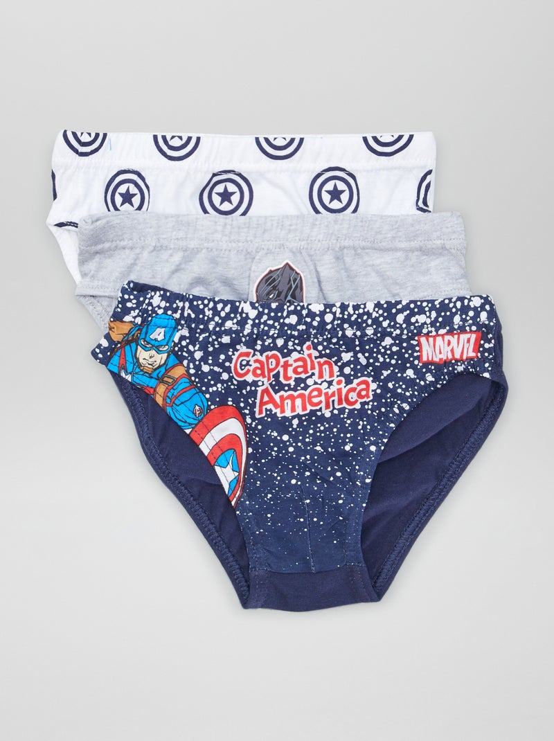 Lote de 3 cuecas 'Vingadores' CINZA - Kiabi