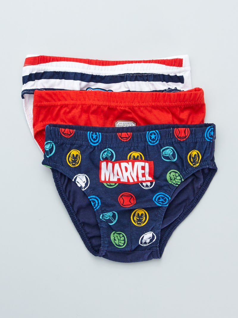 Lote de 3 cuecas 'Vingadores' ROXO - Kiabi