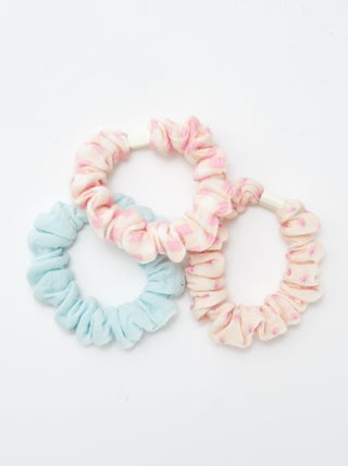 Lote de 3 elásticos de cabelo
