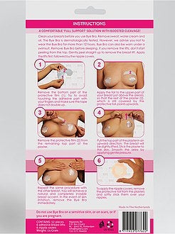 Lote de 3 eleva seios adesivos D-F 'Bye Bra' - Kiabi