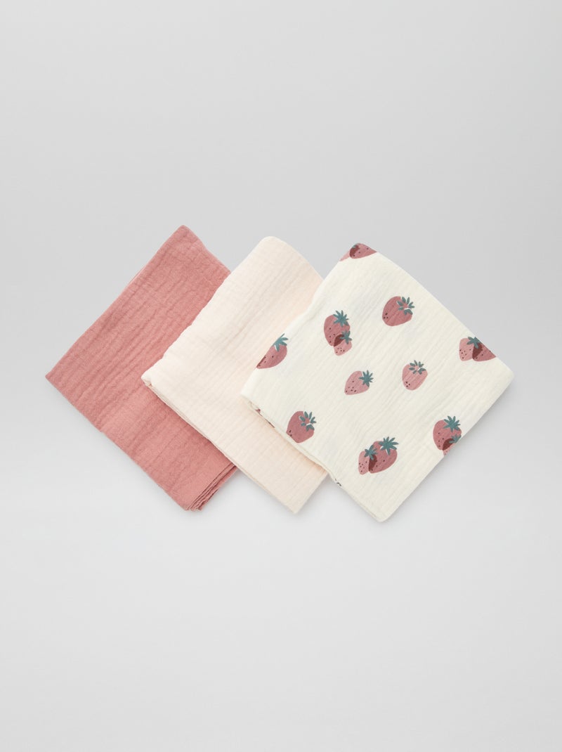 Lote de 3 fraldas BRANCO - Kiabi