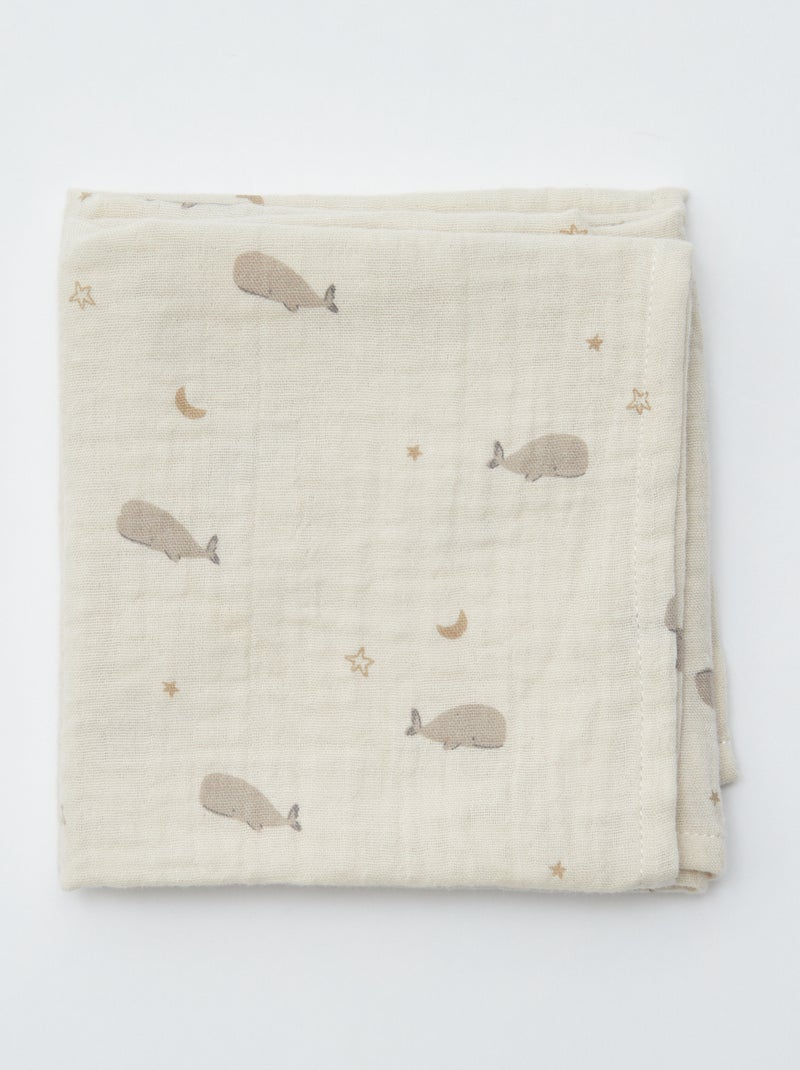 Lote de 3 fraldas de algodão BEGE - Kiabi