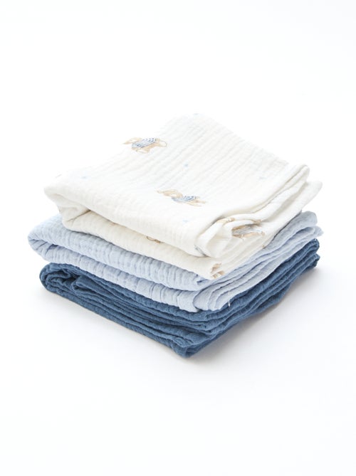 Lote de 3 fraldas de algodão - Kiabi