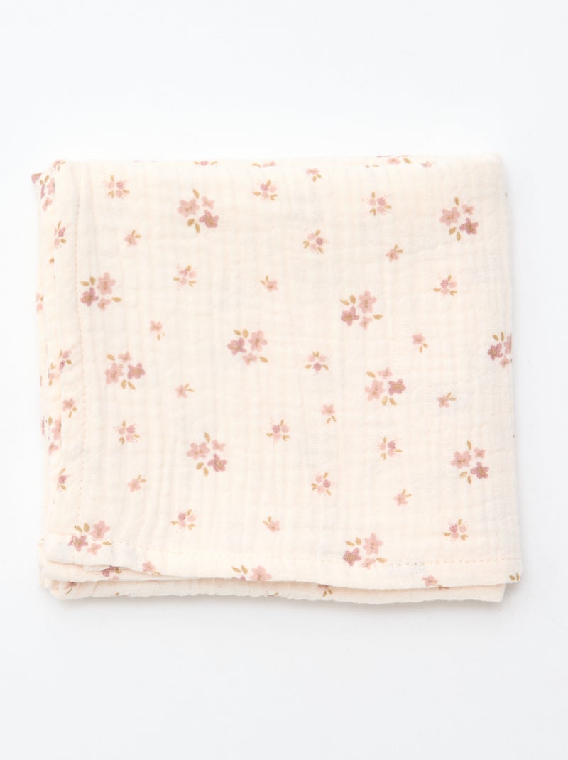 Lote de 3 fraldas de algodão Rosa - Kiabi