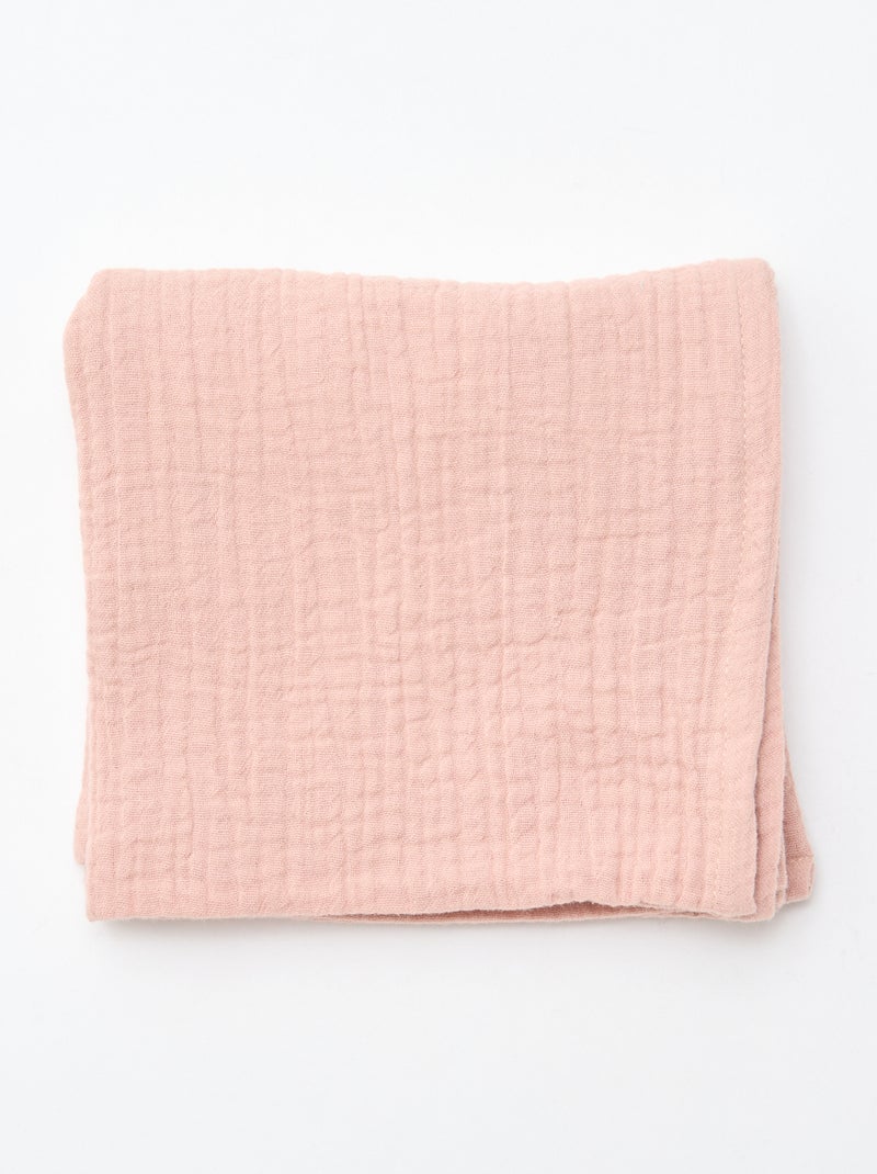 Lote de 3 fraldas de algodão Rosa - Kiabi